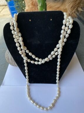 Freshwater Pearl Multi-Strand Necklace - White